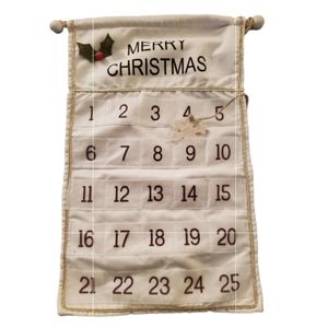 Merry Christmas Wall Hanging Calendar with Snowflake 12" x 18"